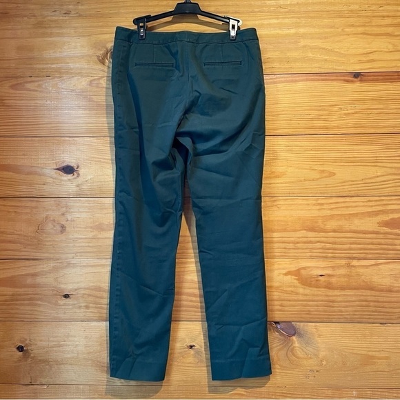 Lafayette 148 New York Hunter Green Flat Front Slacks Pants 4 - Picture 2 of 11